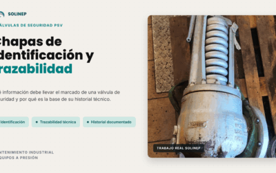 Chapas de identificación y trazabilidad en válvulas de seguridad PSV